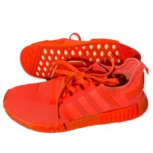 Mens adidas NMD R1 Athletic Shoe - Vivid Red Monochrome